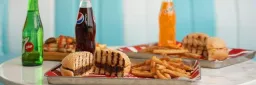 Retro burger house