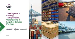 SBT: Senddex - Storex - Logistex