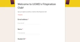 UOWD Fitspiration