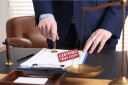Certified true copy & Notary Services